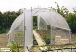 Serre Tunnel Tonneau En Polyéthylène 22 M² - Mini 6 X 3,7 M