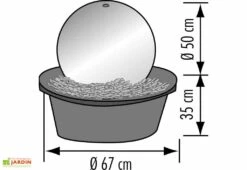 Fontaine Jardin Inox Pacific -Serre Et Potager Soldes Magasin 24004 schema pacific web