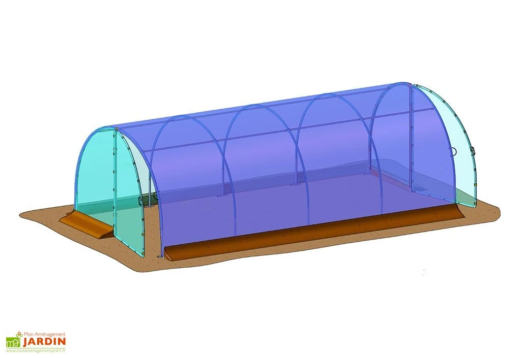 Bâche De Couverture Pour Serre De Jardin Tunnel Richel 3x6 Pied Droit 1 Bâche De Couverture Pour Serre De Jardin Tunnel Richel 3x6 Pied Droit