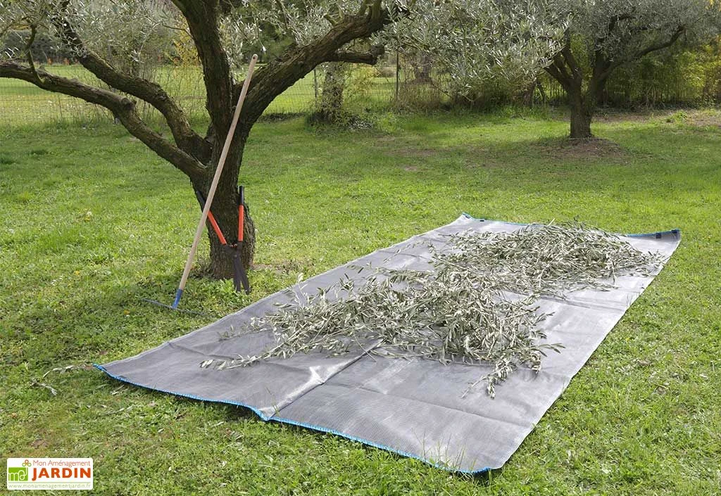 Bâche De Ramassage Jardin En Polypropylène Avec Poignées 340 X 200 Cm 2 Bâche De Ramassage Jardin En Polypropylène Avec Poignées 340 X 200 Cm – Image 2