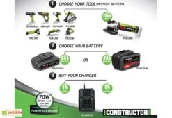 Batterie Lithium 20V 2Ah Pour Outils PowerShared -Serre Et Potager Soldes Magasin batterie lithium outil constructor 2