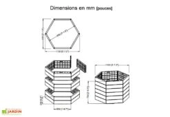 Garantia Carré Potager Empilable En Polypropylène Ergo 110 Cm (Lot De 2) -Serre Et Potager Soldes Magasin carre potager ergo polypropylene garantia imitation bois 4