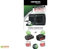 Chargeur Rapide Pour Batterie Lithium 20V PowerShared 5 Chargeur Rapide Pour Batterie Lithium 20V PowerShared -Serre Et Potager Soldes Magasin chargeur rapide batterie 20v constructor 2