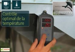 Chauffage Ventilateur D'appoint 2400W Avec Thermostat Digital -Serre Et Potager Soldes Magasin chauffage electrique portable serre jardin 2400w 4