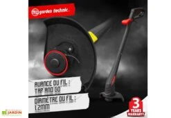 Tondeuse électrique 1300 W + Coupe-bordure électrique 250 W -Serre Et Potager Soldes Magasin coupe bordure 1300w elem garden tde3213cb22 tap and go