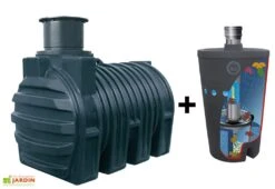 Cuve Récupérateur Eau Enterrée 3200L Nappes Souterraines + Biovitor 5 Cuve Récupérateur Eau Enterrée 3200L Nappes Souterraines + Biovitor -Serre Et Potager Soldes Magasin cuve eau enterree avec biovitor g0002171