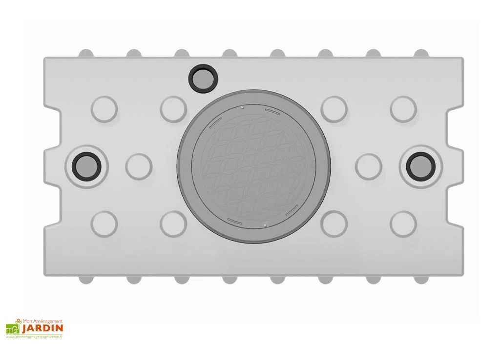 Cuve De Récupération D’eau De Pluie Enterrée – 2000 L Plate 2 Cuve De Récupération D’eau De Pluie Enterrée – 2000 L Plate – Image 2