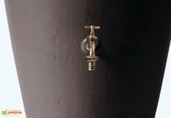 Garantia Cuve Récupération Eau De Pluie 2 En 1 Moka 300 L -Serre Et Potager Soldes Magasin cuve recuperation eau decorative 300l bac fleurs moka 3