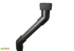 Serre De Jardin Adossée En Verre Lams 0,9 M² - Melissa Alu Naturel -Serre Et Potager Soldes Magasin descente gouttiere lams serre