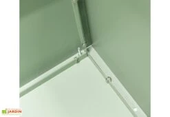 Jardinière Au Sol En Métal Thermolaqué XL - 150 X 50 X 50 -Serre Et Potager Soldes Magasin detail fond jardiniere