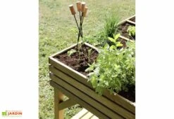 Carré Potager Sur Pieds En Bois De Pin Traité KÜB 100 X 60 X 80 Cm 5 Carré Potager Sur Pieds En Bois De Pin Traité KÜB 100 X 60 X 80 Cm -Serre Et Potager Soldes Magasin details carre potager sureleve bois traite kub