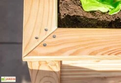 Jardinière En Bois De Mélèze Bac Potager 170 X 90 X 84 Cm -Serre Et Potager Soldes Magasin details jardiniere bois potager 170x84cm