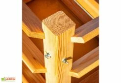 Tour De Culture Verticale En Bois De Mélèze 90 X 73 Cm -Serre Et Potager Soldes Magasin details tour culture potager bois 90x73cm