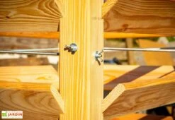 Tour De Culture Verticale En Bois De Mélèze 65 X 73 Cm -Serre Et Potager Soldes Magasin details tour culture verticale meleze