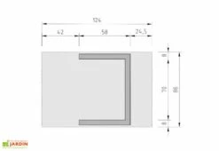 Abri Pour Robot Tondeuse En Bois D’Épicéa Brut Toit Relevable 5 Abri Pour Robot Tondeuse En Bois D’Épicéa Brut Toit Relevable -Serre Et Potager Soldes Magasin dimensions abri robot tondeuse bois weka