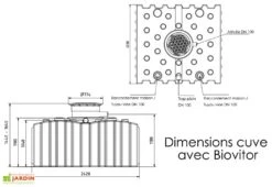 Cuve De Récupération D’eau De Pluie Enterrée – 4000 L Plate -Serre Et Potager Soldes Magasin dimensions cuve 4000l greenlife biovitor