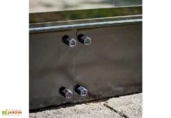 Halls Embase Pour Serre De Jardin En Acier Galvanisé Qube 610 Noir -Serre Et Potager Soldes Magasin embase serre jardin acier galvanise qube 610 noir 1