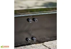 Halls Embase Pour Serre De Jardin En Acier Galvanisé Qube 66 Noir -Serre Et Potager Soldes Magasin embase serre jardin acier galvanise qube 66 noir 1