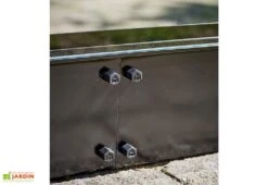 Halls Embase Pour Serre De Jardin En Acier Galvanisé Qube 68 Noir -Serre Et Potager Soldes Magasin embase serre jardin acier galvanise qube 68 noir