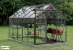 Embase En Acier Pour Serre Lily 6,2 M² 5 Embase En Acier Pour Serre Lily 6,2 M² -Serre Et Potager Soldes Magasin embase serre lily aluminium introgrow 2