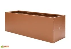 Jardinière Rectangulaire En Métal Thermolaqué Couleur Rouille -Serre Et Potager Soldes Magasin ensemble jardiniere hg