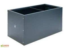 Jardinière Rectangulaire En Métal Thermolaqué Gris Anthracite 8 Jardinière Rectangulaire En Métal Thermolaqué Gris Anthracite -Serre Et Potager Soldes Magasin ensemble jardiniere2 hg