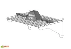 Étagère En Aluminium à Charge Lourde < 40 Kg Pour Serre Palram -Serre Et Potager Soldes Magasin etagere charges lourdes palram canopia