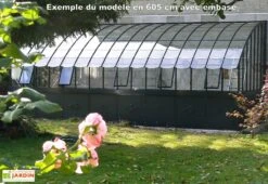 Serre Adossée Ancienne En Aluminium Et Verre Trempé 4mm Chambord 380x280 -Serre Et Potager Soldes Magasin exemple de serre ancienne avec embase