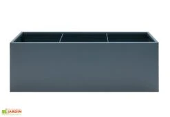 Jardinière Rectangulaire En Métal Thermolaqué Gris Anthracite 11 Jardinière Rectangulaire En Métal Thermolaqué Gris Anthracite -Serre Et Potager Soldes Magasin face jardiniere hg