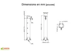 Garantia Fontaine De Jardin En Polyéthylène Gris 90 Cm Rondo -Serre Et Potager Soldes Magasin fontaine jardin exterieur polyethylene gris 90cm rondo garantia