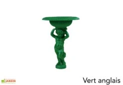 Fontaine De Jardin En Fonte Avec Circuit Fermé - Angelot -Serre Et Potager Soldes Magasin fontaine jardin fonte dommartin angelot vert anglais