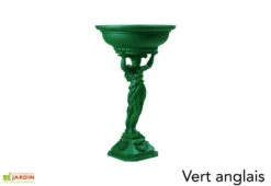 Fontaine De Jardin En Fonte Centrale Circuit Fermé Cariatide -Serre Et Potager Soldes Magasin fontaine jardin fonte dommartin cariatide vert anglais