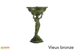 Fontaine De Jardin En Fonte Centrale Circuit Fermé Cariatide -Serre Et Potager Soldes Magasin fontaine jardin fonte dommartin cariatide vieux bronze