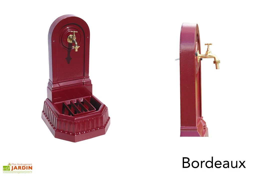 Fontaine De Jardin Murale En Fonte Citadine + Robinet 2 Fontaine De Jardin Murale En Fonte Citadine + Robinet – Image 2