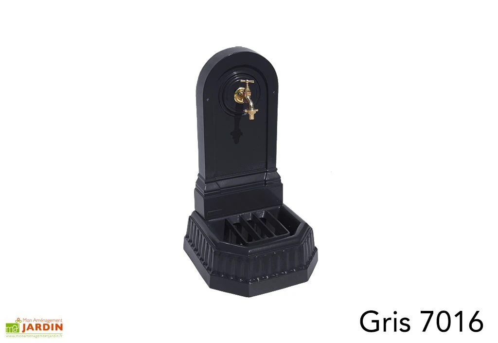 Fontaine De Jardin Murale En Fonte Citadine + Robinet 5 Fontaine De Jardin Murale En Fonte Citadine + Robinet – Image 5