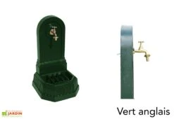 Fontaine De Jardin Murale En Fonte Citadine + Robinet 8 Fontaine De Jardin Murale En Fonte Citadine + Robinet -Serre Et Potager Soldes Magasin fontaine jardin fonte dommartin citadine vert anglais