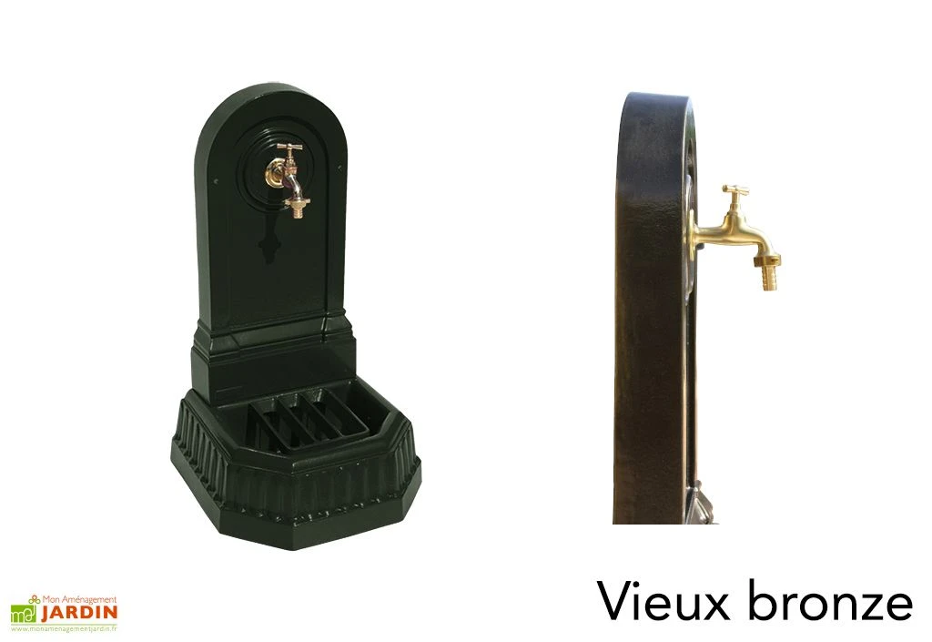 Fontaine De Jardin Murale En Fonte Citadine + Robinet 4 Fontaine De Jardin Murale En Fonte Citadine + Robinet – Image 4