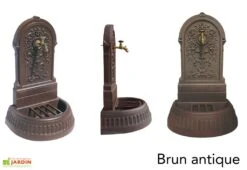 Fontaine De Jardin Murale En Fonte Floraison + Robinet Colvert 9 Fontaine De Jardin Murale En Fonte Floraison + Robinet Colvert -Serre Et Potager Soldes Magasin fontaine jardin fonte dommartin floraison brun antique