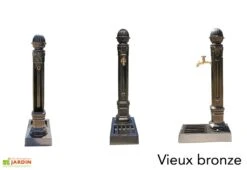 Fontaine De Jardin En Fonte Borne Centrale Griffon Avec Vasque -Serre Et Potager Soldes Magasin fontaine jardin fonte dommartin griffon vieux bronze