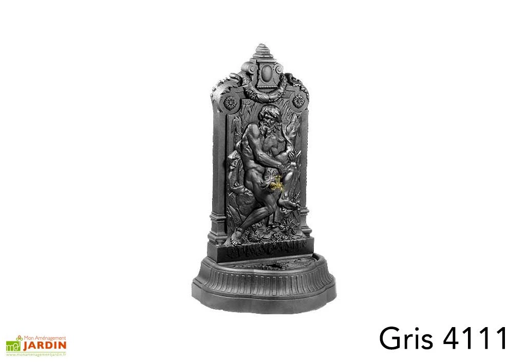 Fontaine De Jardin Murale En Fonte Neptune + Robinet Colvert 6 Fontaine De Jardin Murale En Fonte Neptune + Robinet Colvert – Image 6