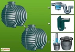 Kit Cuve Recuperateur Eau Enterree 12000 L -Serre Et Potager Soldes Magasin g0002028