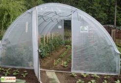 Serre Tunnel Tonneau En Polyéthylène 27 M² - Gothique 6 X 4,5 M -Serre Et Potager Soldes Magasin gothique 6 m 2 portes web
