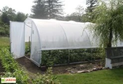Serre Tunnel Tonneau En Polyéthylène 27 M² - Gothique 6 X 4,5 M