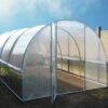 Serre Tunnel Tonneau En Polyéthylène 18 M² - Jardinière 6 X 3 M