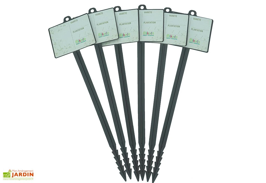 Mikado Jalons Pour Semis Vierges Avec étiquettes – 45 Cm 1 Mikado Jalons Pour Semis Vierges Avec étiquettes – 45 Cm