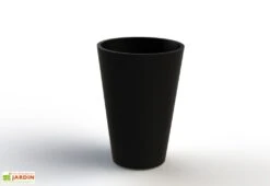Jardinière En Béton Fibré Conik 50 – Ø 50 X 70 Cm -Serre Et Potager Soldes Magasin jardiniere beton conik 50 noir
