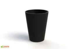 Jardinière En Béton Fibré Conik 70 – Ø 70 X 90 Cm -Serre Et Potager Soldes Magasin jardiniere beton conik 70 noir