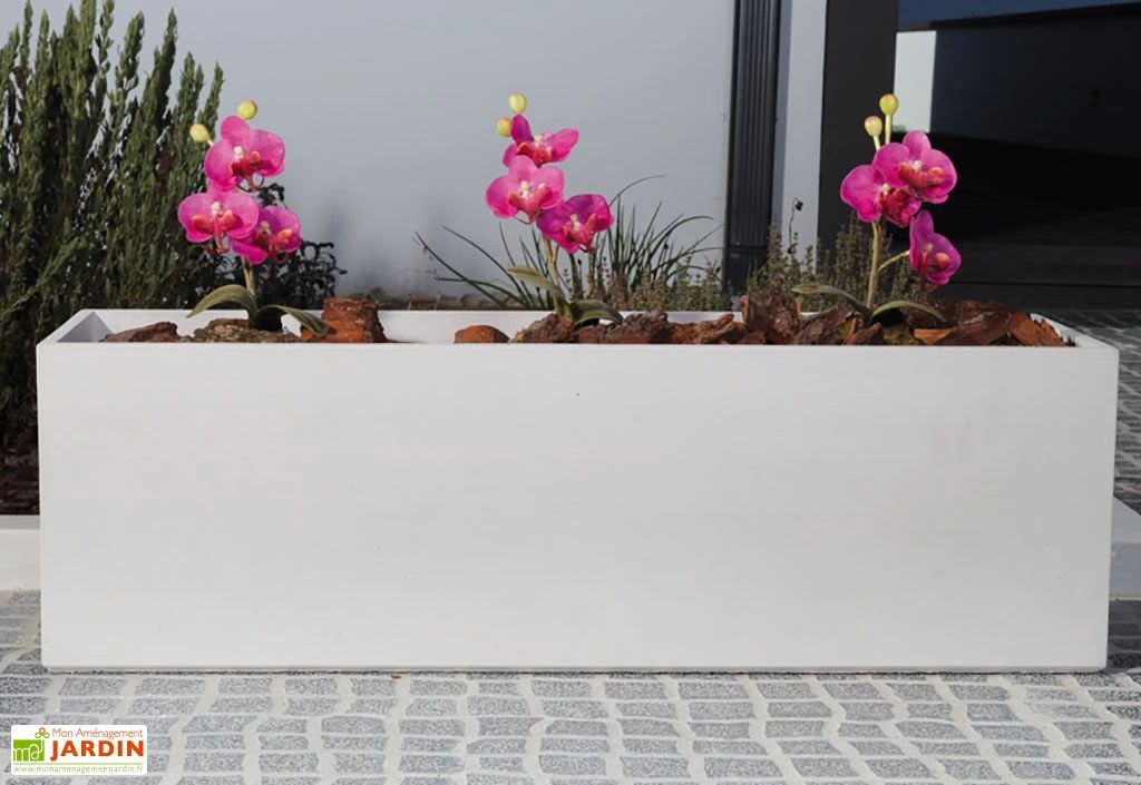 Jardinière En Béton Fibré Balko 80 (80x25) 1 Jardinière En Béton Fibré Balko 80 (80x25)