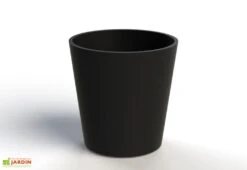 Jardinière En Béton Fibré Conik 60 – Ø 60 Cm -Serre Et Potager Soldes Magasin jardiniere beton fibre conik 60 noir