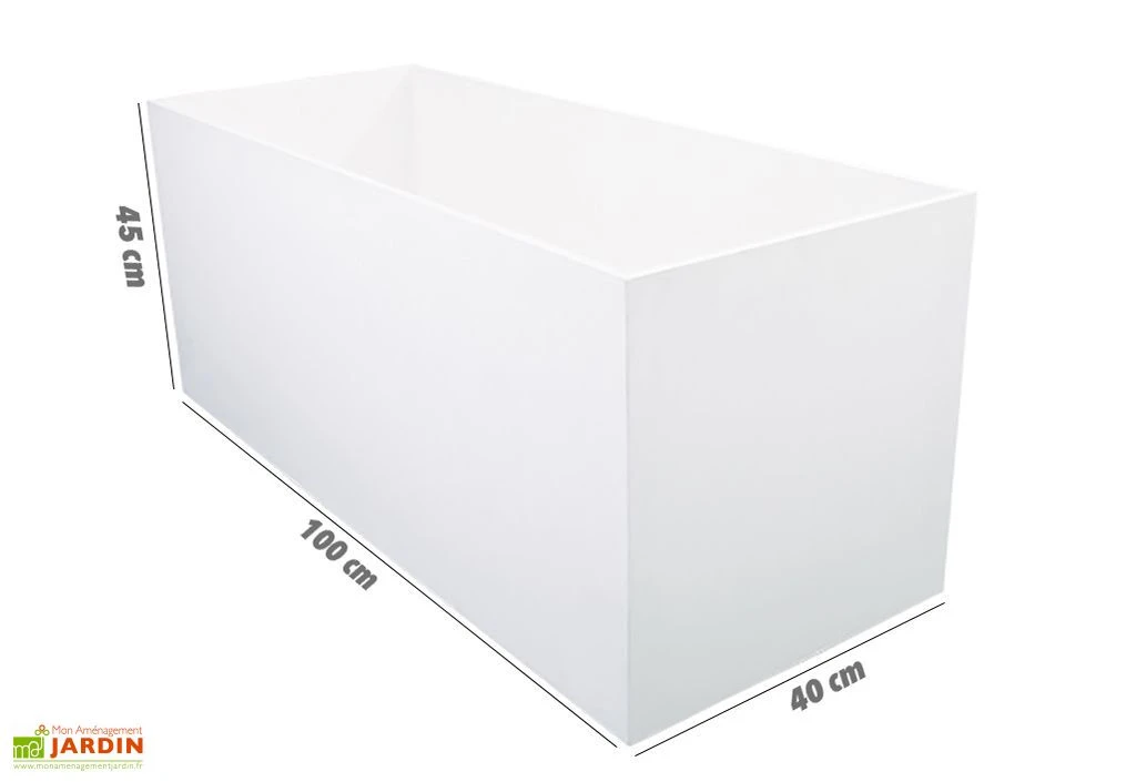 Jardinière En Béton Fibré Retkube 100 (100x40) 6 Jardinière En Béton Fibré Retkube 100 (100x40) – Image 6